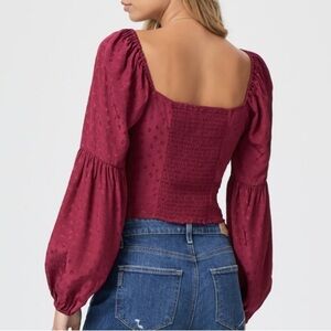 NWOT Paige Sydnee Top in Berry Jam SZ S
